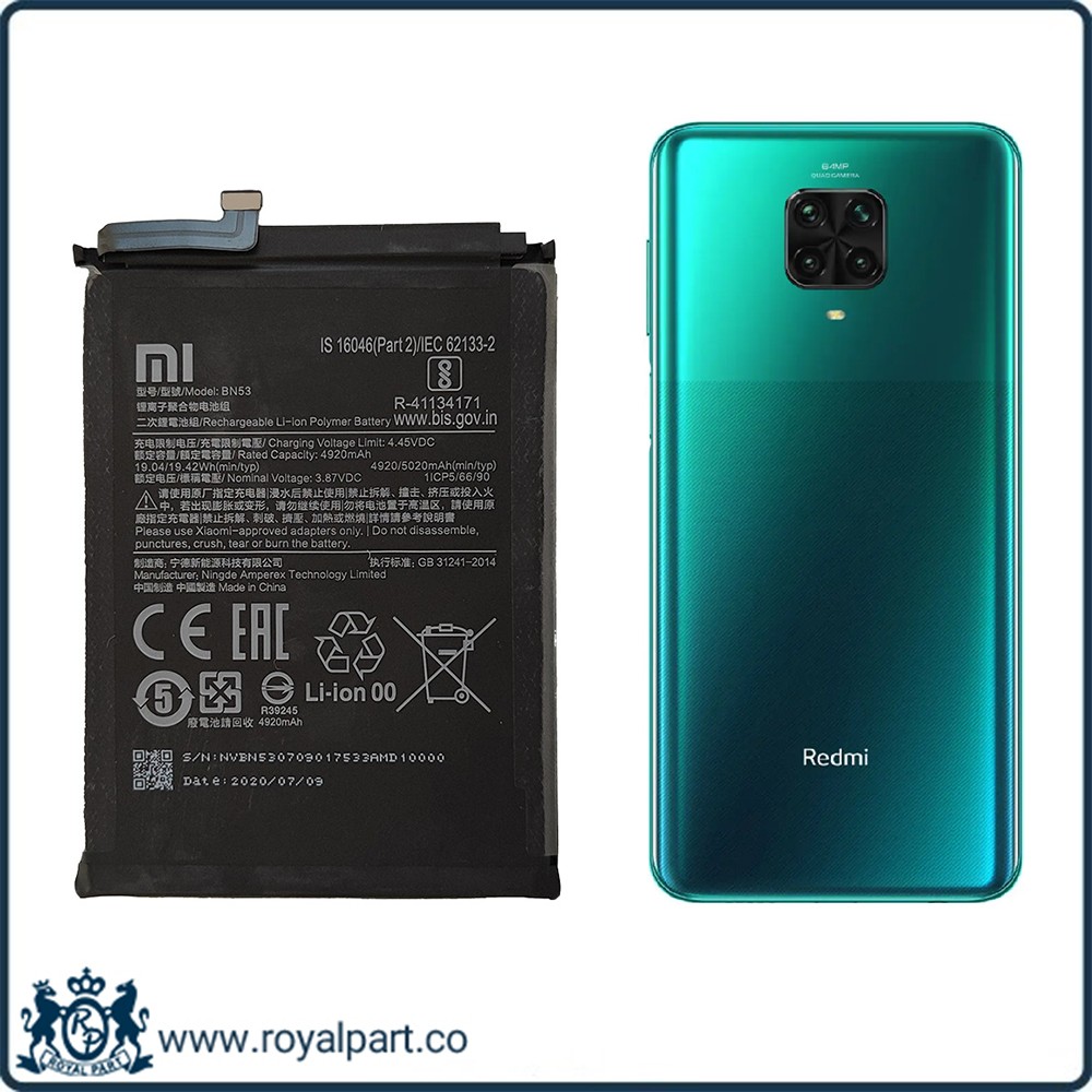 باتری شیائومی ردمی نوت 9 پرو | Battery XIAOMI Redmi Note 9 Pro BN53